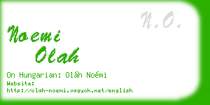 noemi olah business card