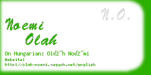 noemi olah business card